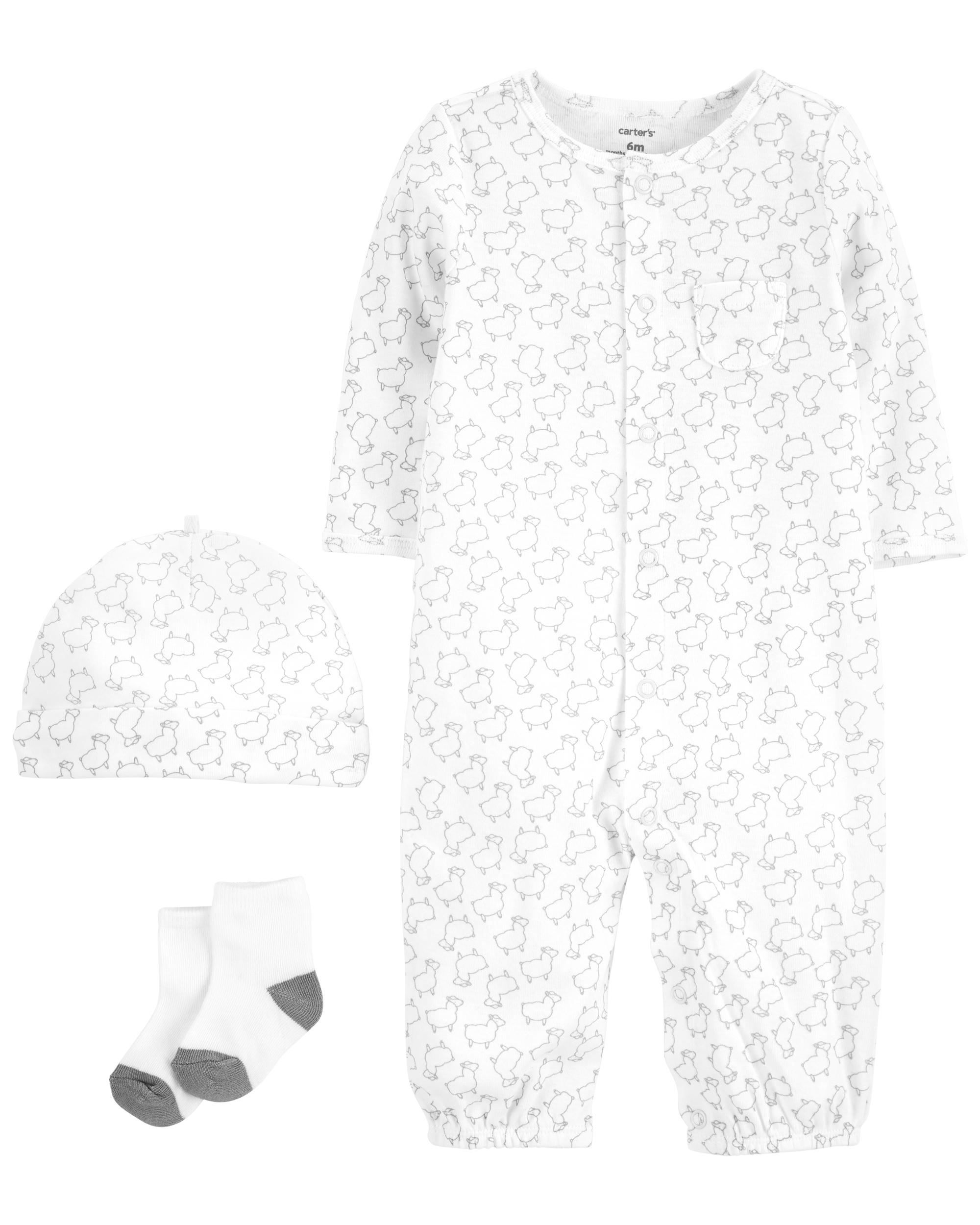 Conjunto 3 Peças Ovelhas (Unissex) - Carter's
